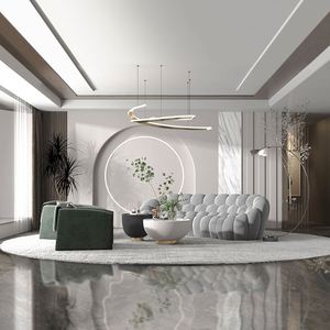 GEDO Vente en gros Meubles de salon Luxe Canapé en mousse de tissu 5D Remplissage en mousse de tissu en forme spéciale Compression sous vide - Product Image 3