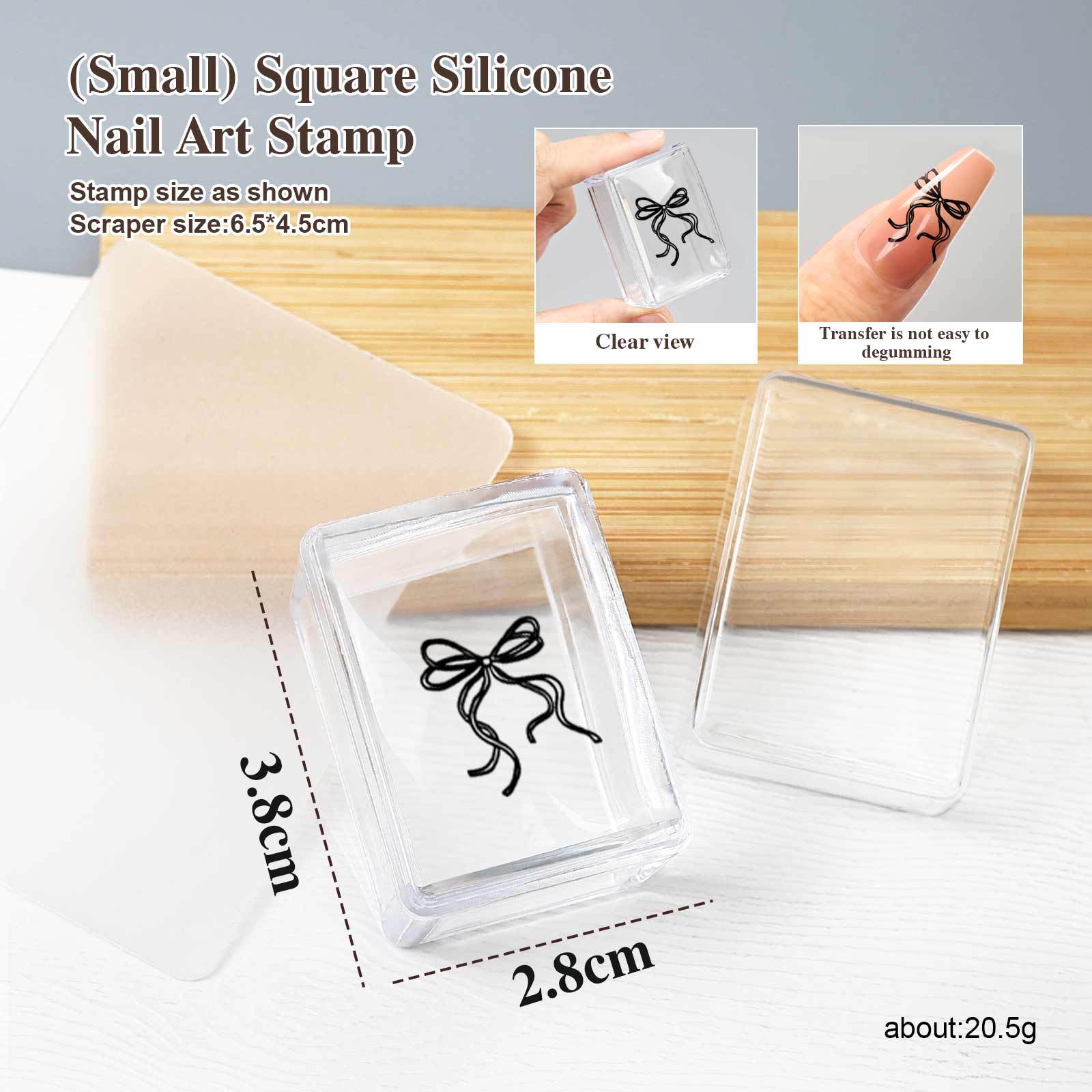 Petit tampon carré en silicone