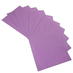 100 pièces meubles blanc corindon abrasif ensemble humide sec papier de verre travail du bois ponçage béton tampons métal papier de verre corindon violet