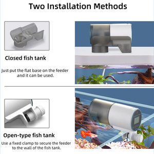 Nuovo alimentatore automatico pesce astuto Timer acquario Dispenser cibo per Turtle Koi Goldfish Tank 6 modalità di alimentazione - Product Image 4