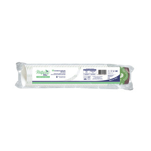 Vasos de papel compostables para bebidas calientes, diseño Natural Bibo, 100/130 mL (4oz), 50 unidades/paquete - Product Image 2