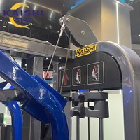 Máquina de remo sentado con selección de peso ergonómica Kaishi, equipo comercial de gimnasio para entrenamiento de fuerza de espalda media