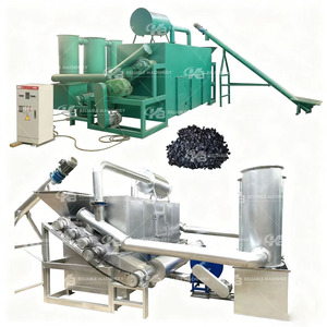 Four à carbonisation de grande capacité, biomasse, coques de riz, sciure de bois, avec moteur pour la fabrication de charbon à chicha - Product Image 4