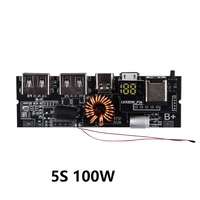 3S /4S /5S 65W 100W Triple protection PD power bank board Dual C-port bidirectionnel fast charging mobile power module 100W