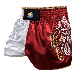 Shorts d'entraînement MMA, grappling, kick-boxing, unisexe, pour combats en cage, 100% polyester/spandex, légers, séchage rapide - Product Image 2