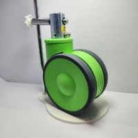 Roues pivotantes robustes en TPU de 5 pouces (125 mm) avec cadre en aluminium, bande de roulement dure, frein latéral à pédale pour lits d'hôpital, médical