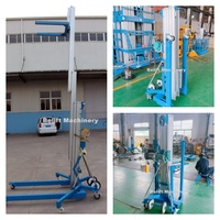 200kg 400kg Durable Mobile Manuel Matériel Ascenseur De Levage En Aluminium Main Gerbeur Chariot Élévateur De Matériel