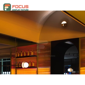 เคาน์เตอร์บริการคาเฟ่แบบรวม  ผิวลามิเนตไม้  โซนรับสินค้าสำหรับลูกค้า เคาน์เตอร์บริการหน้าร้าน - Product Image 5