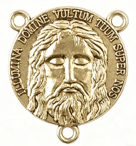 Medaglia Sacra del Volto di Gesù, Medaglia del Divino Padre Gesù <span class=keywords><strong>Cristo</strong></span>, 20mm, Centro in Argento Anticato per Realizzazione Rosari - Product Image 4