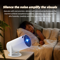 Mini projecteur WJ.Hy300 Pro 4K à courte focale, portable, Android 11, projecteur intelligent avec lampe LED pour écran de cinéma maison, vidéo