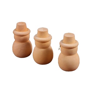 Piolo di legno Bambole Dipinto Albero Di Natale Ornamento FAI DA TE Incompiuti In Legno Albero di Natale per le Arti e Mestieri Kid Graffiti Disegno Giocattolo - Product Image 1