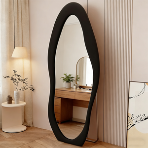 Specchio da Terra a Figura Intera con Arco in Flanella e Velluto all'Ingrosso dal Produttore, Specchio da Toeletta per Decorazione Casa e Bagno - Product Image 2
