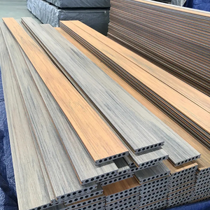 Nuevo producto 3D en relieve de madera de plástico compuesto piso al aire libre muelle flotante Wpc <span class=keywords><strong>Decking</strong></span> - Product Image 5