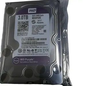 무료 배송 디스코 Duro HDD 디스코 강성 보안 DVR NVR 세트 WD30PURX discque Dur 보라색 CCTV 카메라 시스템 3 테라바이트 하드 디스크