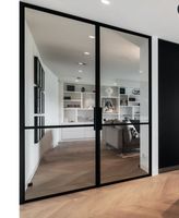 Ventanas Horizontales de Hierro/Acero de Primera Calidad, Eficientes Energéticamente, con Diseño Francés, Resistentes a Huracanes, para Uso en Exteriores