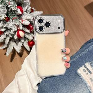 Coque pour iPhone 17 Pro Max, simple et haut de gamme, en gelée de couleur unie avec paillettes, protection intégrale, antichoc - Product Image 3
