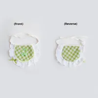 Baboney JX019 Nouveau Bavoir pour Animaux de Compagnie en Fibre de Polyester à Rayures Cartoon avec Noeud Papillon pour Chiens et Chats de Petite et Moyenne Taille