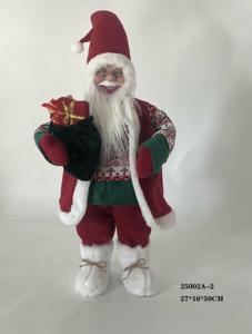 Père Noël debout de 18 pouces, rouge-vert - Product Image 3