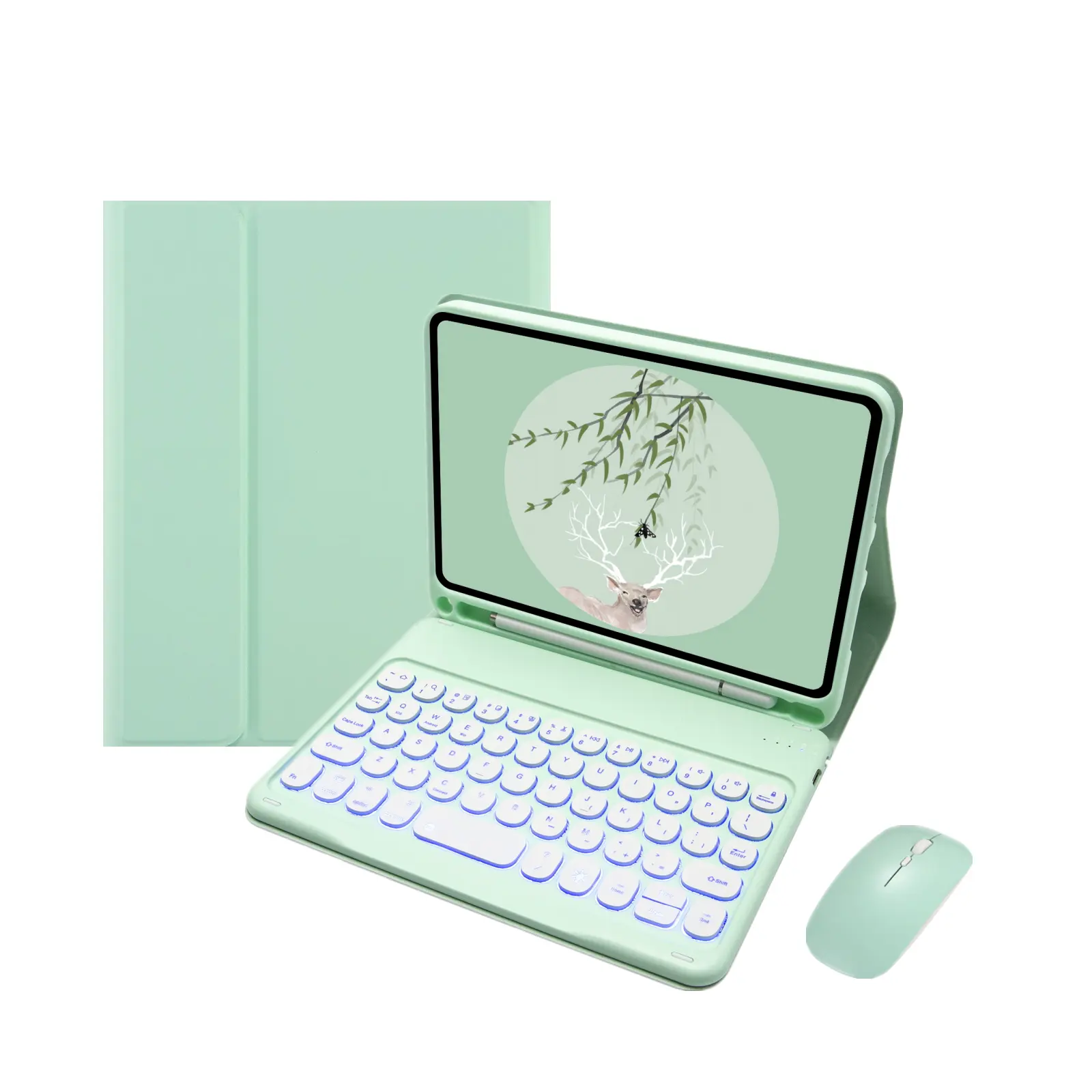 NEU BT Keyboard Case für iPad Pro 11 2021 Flip Smart Case mit Touchpad-Tastatur für iPad Air 4 3 2 1 10.2 7. 8. Hülle