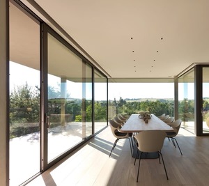 Porte coulissante en aluminium robuste avec <span class=keywords><strong>design</strong></span> minimaliste Beau balcon et verre de patio pour salon, cuisine et entrepôt - Product Image 3