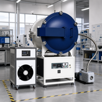 Horno Horizontal de Vacío Atmosférico 1700 ℃   con control de flujo de gas