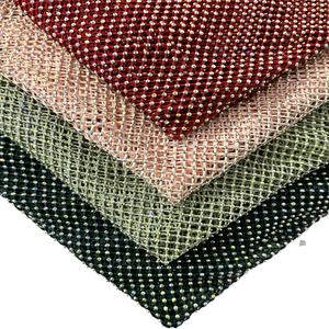 Tùy chỉnh AB óng ánh tinh thể Rhinestone vải tuyệt vời căng cá lưới lưới lấp lánh rỗng kim cương thấp moq Túi Hàng may mặc Giày - Product Image 3