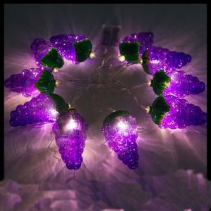 Shingel Cross-border <span class=keywords><strong>LED</strong></span> Purple Grape Light String Chaîne lumineuse de modélisation de fruits 3D en trois dimensions Festive - Product Image 5