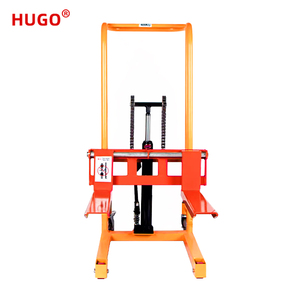 Transpalette semi-électrique <span class=keywords><strong>HUGO</strong></span> 200kg 400kg, gerbeur manuel, batterie lithium-ion, pneus en polyuréthane, intérieur/extérieur - Product Image 3