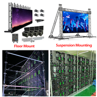 ZHIYU extérieur P3.91 écran d'affichage à LED 500x500 location LED panneau mural vidéo scène panneau mural à LED extérieur