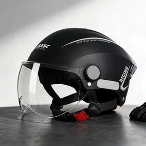 Casco de Seguridad Unisex de Media Cara para Bicicleta Eléctrica, Motocicleta, Scooter, Todas las Estaciones, Aprobado por DOT, Cierre Rápido, Visera Doble - Product Image 5