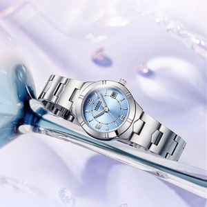 Reloj de Cuarzo para Mujer Mark Fairwhale, Esfera Color Rosa Radiante, Ventana de Fecha, Resistente al Agua 30m, Brazalete de Acero Inoxidable, Reloj de Pulsera para Dama - Product Image 2