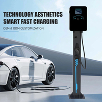 Nuevo Cargador de Pared para Vehículos Eléctricos de 22kW Trifásico, Tipo 2, con Gestión por Aplicación Inteligente, Clasificación IP54, 1 Año de Garantía, Estación de Carga Rápida para el Hogar