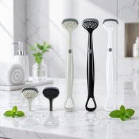 Nettoyeur de langue en silicone souple, gratte-langue portable, brosse pour l'hygiène buccale, outil pour une haleine fraîche après les repas