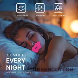 カスタムロゴ入り通気性睡眠用マウステープ 低刺激性 快適ないびき防止器具 睡眠中呼吸促進 終夜固定 - Product Image 4