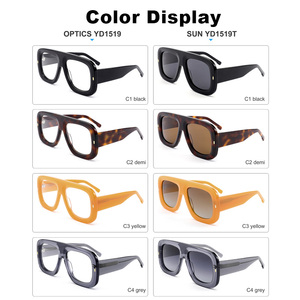 Nuovi Occhiali da Sole Artigianali Premium in Acetato, Montatura Quadrata Oversize alla Moda, Occhiali da Sole di Lusso OEM per Uomo e Donna - Product Image 4