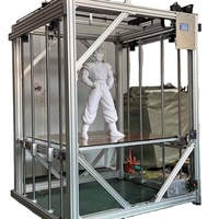 Imprimante 3D FDM ActionLasers haute précision semi-automatique avec nivellement automatique, plateau chauffant, double extrudeur et détection de filament sur écran