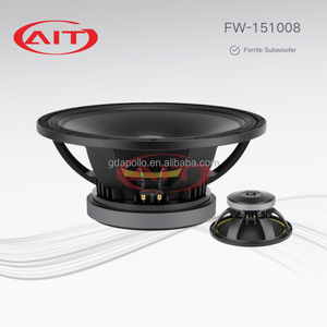 Altavoz de graves de ferrita AIT FW-151008 de 15 pulgadas, 700 W, 96 dB, 8 ohmios, mono, metálico, portátil, duradero, para uso en clubes, teatros e iglesias, controlador de graves de alta potencia - Product Image 2