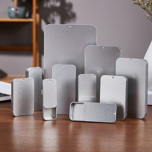 Biểu Tượng Tùy Chỉnh Mini Nhỏ Silding Trượt Nắp Rắn Nước Hoa <span class=keywords><strong>Container</strong></span> Bao Bì Kim Loại Hộp Thiếc Cho Balm - Product Image 1