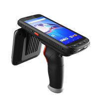 JT-973 pemindai kode batang RFID genggam, pembaca PDA kode batang UHF RFID PDA kasar IP65 RFID