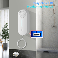 Détecteur de fuite d'eau intelligent Tuya WiFi pour maison connectée, alarme de niveau d'eau en plastique pour hôtel, alerte de détection de débordement d'eau avec fonctions d'avertissement