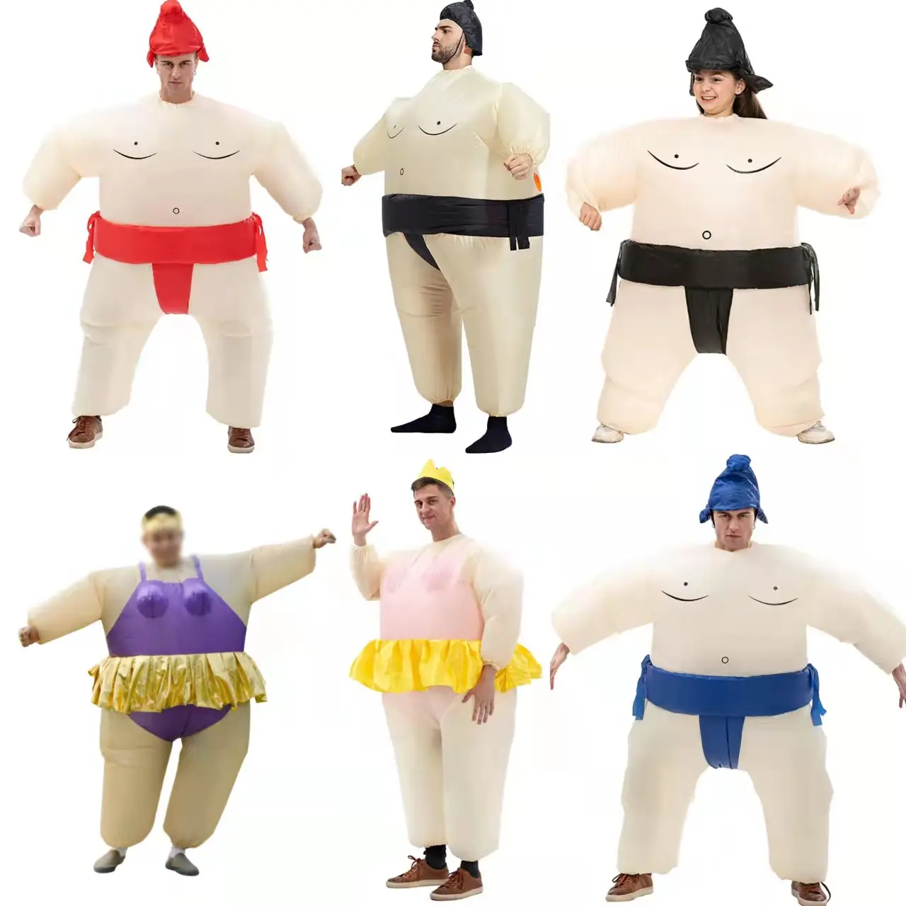 Costume amusant de gros enfants, ligne de dessin animé, jouet créatif, poupée, accessoires de combat, jeu de Sumo gonflable, costumes gonflables