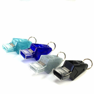 Оптовая продажа, пластиковые свистки для выживания на открытом воздухе, лиса, футбольный баскетбольный спортивный судейский свисток со шнурком в блистере - Product Image 6