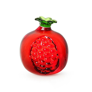 Nouveau cristal fruits Figurine verre <span class=keywords><strong>presse</strong></span>-papiers grenade pêche modèle maison salon fenêtre ornement - Product Image 1