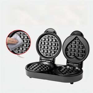 Gaufrier électrique double couche antiadhésif pour le petit-<span class=keywords><strong>d</strong></span>éjeuner et le brunch - Product Image 2