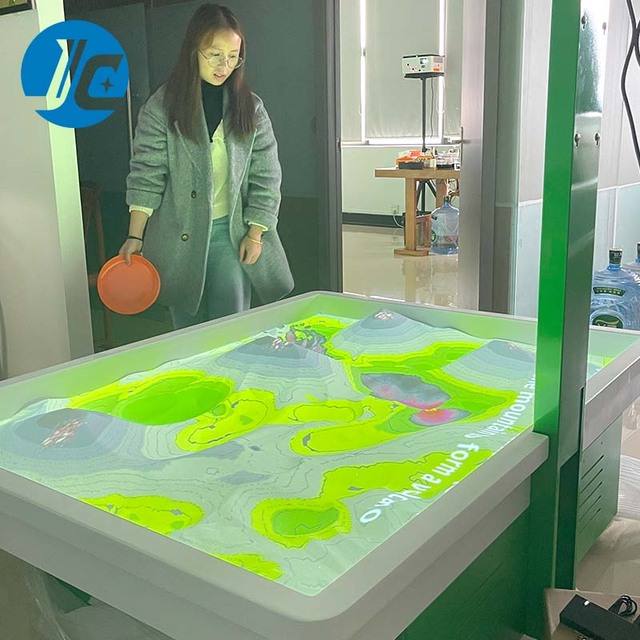 Customizable Interactive Sand Table Projection Game Indoor Weather Simulation for STEM Education