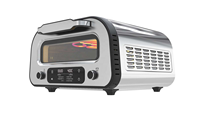 Four à pizza électrique intelligent GTPZ15 1800W pour usage domestique, compatible français, construction en acier inoxydable, 6 programmes prédéfinis, haute qualité