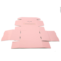 Boîte d'emballage d'enveloppe ondulée recyclable rose personnalisée par stratification d'emballage de cadeau