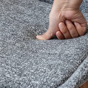 Sillas de <span class=keywords><strong>Bar</strong></span> Estilo Retro Moderno de Mediados de Siglo, Tapizadas en Tela con Aspecto de Lino Gris Carbón, Estructura de Madera de Nogal, para <span class=keywords><strong>Bar</strong></span> en Casa, <span class=keywords><strong>Altura</strong></span> de Barra - Product Image 5