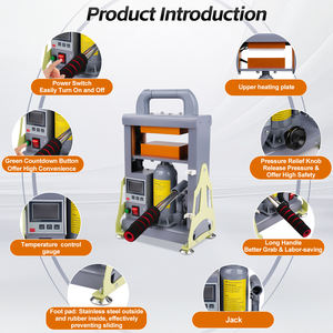 Prensa Manual <span class=keywords><strong>de</strong></span> Resina <span class=keywords><strong>de</strong></span> 5 Toneladas en Existencia en la UE para una Extracción <span class=keywords><strong>de</strong></span> Alto Rendimiento |   Placa <span class=keywords><strong>de</strong></span> Calentamiento Doble <span class=keywords><strong>de</strong></span> 600W para Aceite Esencial, Hash CBB - Product Image 4