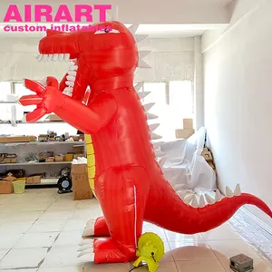 Lovely red little inflatable dragon mascot cartoon toy for kids birthday party decoration,air inflatable dragon